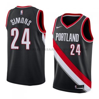 Maillot Portland Trail Blazers Anfernee Simons Icon 2018 Noir