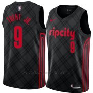 Maillot Portland Trail Blazers Gary Trent Jr Ciudad 2018 Noir.