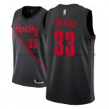 Maillot Portland Trail Blazers Zach Collins Ciudad 2018-19 Noir Maillot Portland Trail Blazers Zach Collins Ciudad 2018-19 Noir