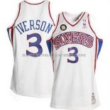 Maillot Retro 10th Philadelphia 76ers Iverson Blanc