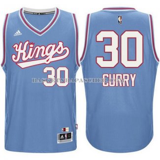 Maillot Retro Sacramento Kings Curry 1985-86 Bleu