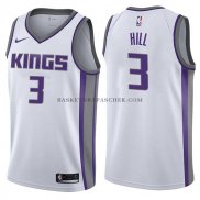 Maillot Sacramento Kings George Hill Association 2017-18 Blanc