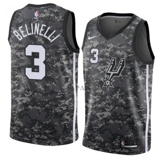 Maillot San Antonio Spurs Marco Belinelli Ville 2018 Gris
