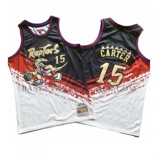 Maillot Tornto Raptors Vince Carter Mitchell & Ness Noir Rouge