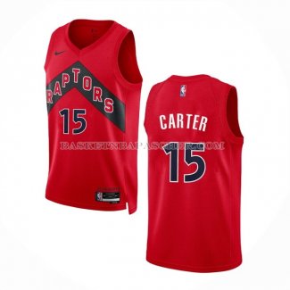 Maillot Tornto Raptors Vince Carter NO 15 Icon 2022-23 Rouge