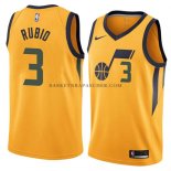 Maillot Utah Jazz Rubio Ciudad 2017-18 Jaune Maillot Utah Jazz Rubio Ciudad 2017-18 Jaune