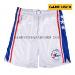 Short Philadelphia 76ers 2017-18 Blanc