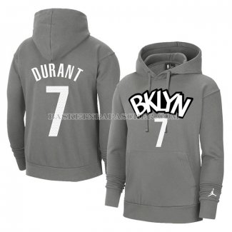 Veste a Capuche Brooklyn Nets Kevin Durant Gris