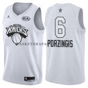 Maillot All Star 2018 New York Knicks Kristaps Porzingis Blanc
