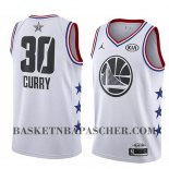 Maillot All Star 2019 Golden State Warriors Stephen Curry Blanc