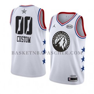 Maillot All Star 2019 Minnesota Timberwolves Personnalise Blanc