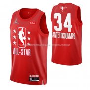 Maillot All Star 2022 Milwaukee Bucks Giannis Antetokounmpo NO 34 Marron