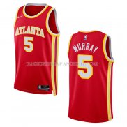 Maillot Atlanta Hawks Dejounte Murray NO 5 Icon 2022-23 Rouge