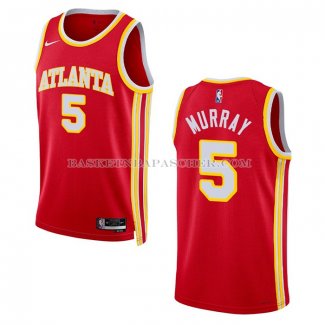 Maillot Atlanta Hawks Dejounte Murray NO 5 Icon 2022-23 Rouge