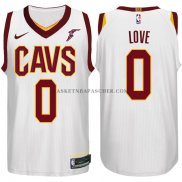 Maillot Authentique Cleveland Cavaliers Love 2017-18 Blanc