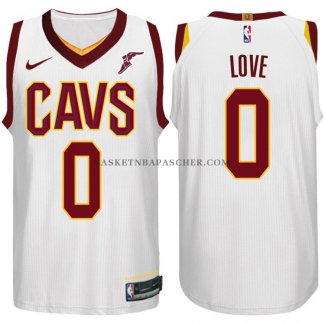 Maillot Authentique Cleveland Cavaliers Love 2017-18 Blanc