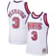 Maillot Brooklyn Nets Drazen Petrovic NO 3 Mitchell & Ness 1992-93 Blanc