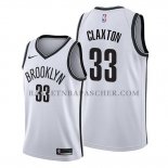 Maillot Brooklyn Nets Nicolas Claxton Association 2019-20 Blanc Maillot Brooklyn Nets Nicolas Claxton Association 2019-20 Blanc
