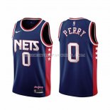 Maillot Brooklyn Nets Reggie Perry NO 0 Ville 2021-22 Bleu Maillot Brooklyn Nets Reggie Perry NO 0 Ville 2021-22 Bleu