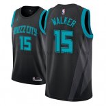 Maillot Charlotte Hornets Kemba Walker Ciudad 2018-19Noir