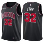 Maillot Chicago Bulls Kris Dunn Statehombret 2017-18 Noir