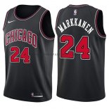 Maillot Chicago Bulls Lauri Markkanen Statehombret 2017-18 Noir