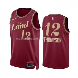 Maillot Cleveland Cavaliers Tristan Thompson NO 12 Ville 2023-24 Rouge
