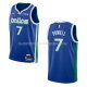 Maillot Dallas Mavericks Dwight Powell NO 7 Ville 2022-23 Bleu
