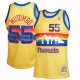Maillot Denver Nuggets Dikembe Mutombo NO 55 Mitchell & Ness 1991-92 Jaune