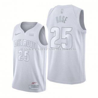 Maillot Detroit Pistons Derrick Rose NO 25 MVP Blanc