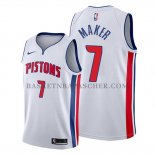 Maillot Detroit Pistons Thon Maker Association Blanc Maillot Detroit Pistons Thon Maker Association Blanc