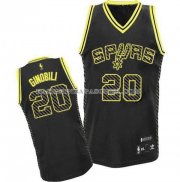Maillot Electricite Mode San Antonio Spurs Ginobili Noir