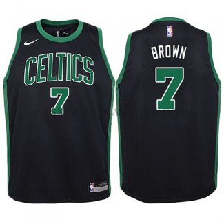 Maillot Enfant Boston Celtics Jaylen Brown Statement 2017-18Noir