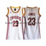 Maillot Femme Cleveland Cavaliers James Blanc