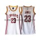 Maillot Femme Cleveland Cavaliers James Blanc