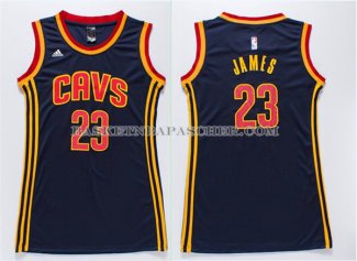 Maillot Femme Cleveland Cavaliers James Bleu
