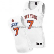 Maillot Femme New York Knicks Anthony Blanc