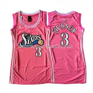 Maillot Femme Philadelphia 76ers Faldas Atractivas Iverson Rose