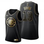Maillot Golden Edition Los Angeles Clippers Paul George Noir