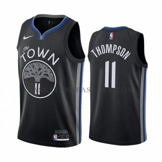 Maillot Golden State Warriors Klay Thompson Ville Noir
