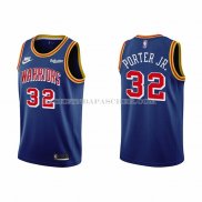 Maillot Golden State Warriors Otto Porter JR. NO 32 75th Anniversary Bleu