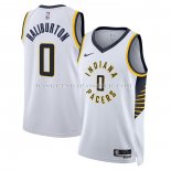 Maillot Indiana Pacers Tyrese Haliburton NO 0 Icon 2022-23 Blanc