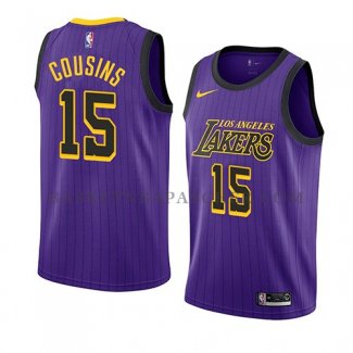 Maillot Los Angeles Lakers Demarcus Cousins Ciudad 2019-20 Volet