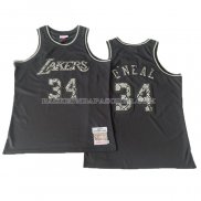 Maillot Los Angeles Lakers Kobe Bryant NO 34 Swingman Mitchell & Ness 1996-97 Noir