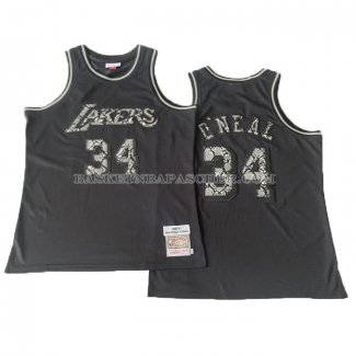 Maillot Los Angeles Lakers Kobe Bryant NO 34 Swingman Mitchell & Ness 1996-97 Noir