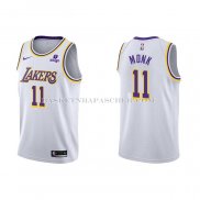Maillot Los Angeles Lakers Malik Monk NO 11 Association 2021-22 Blanc