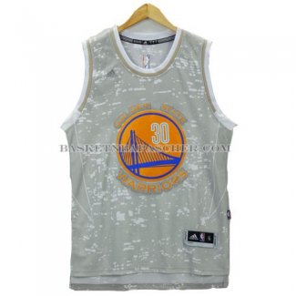 Maillot Lumieres de la ville Golden State Warriors Curry Gris