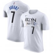 Maillot Manche Courte Brooklyn Nets Kevin Durant Ville 2022-23 Blanc