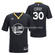Maillot Manche Courte Golden State Warriors Curry Noir