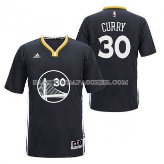 Maillot Manche Courte Golden State Warriors Curry Noir